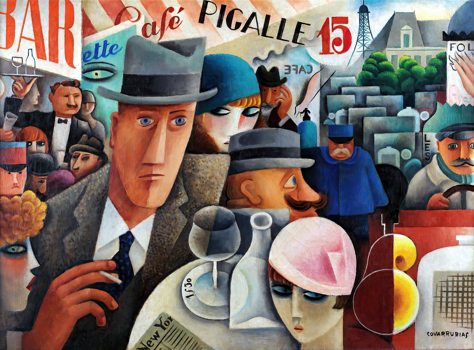 George Gershwin, an American in Paris | Painter Miguel Covarrubias (1904-57) depicts Gershwin in Paris, 1929 | MALBA