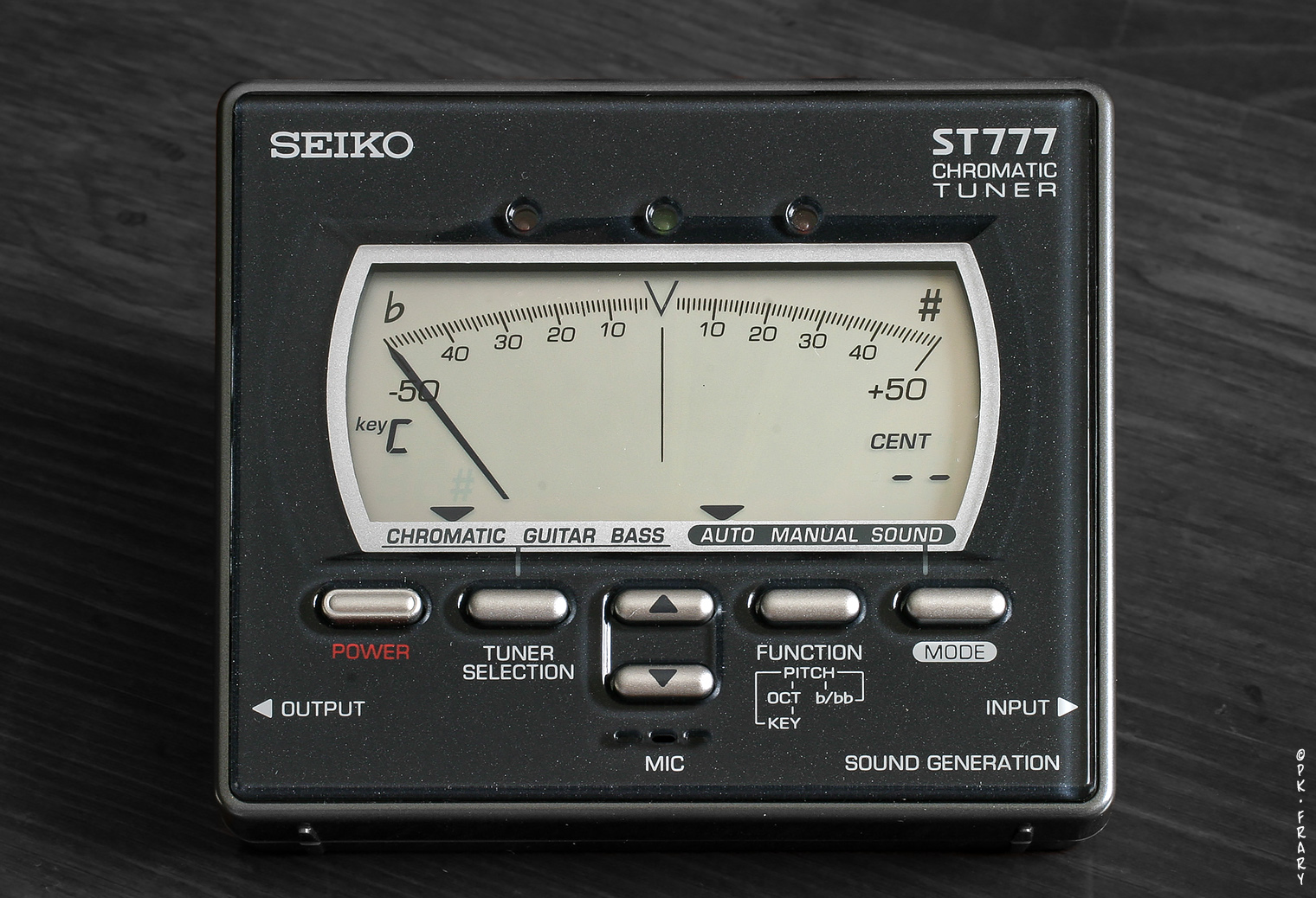 Seiko ST777 Tuner | Old school brick tuners often have extras like tone generation and cable pass-through for use with electric guitar pedal-boards. Seiko ST777 Tuner | Old school brick tuners often have extras like tone generation and cable pass-through for use with electric guitar pedal-boards.