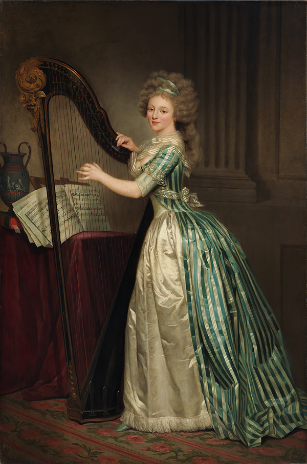 Self-Portrait with a Harp