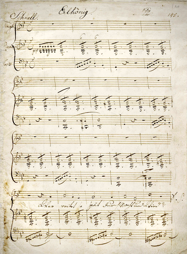 Der Erlkönig Autograph
