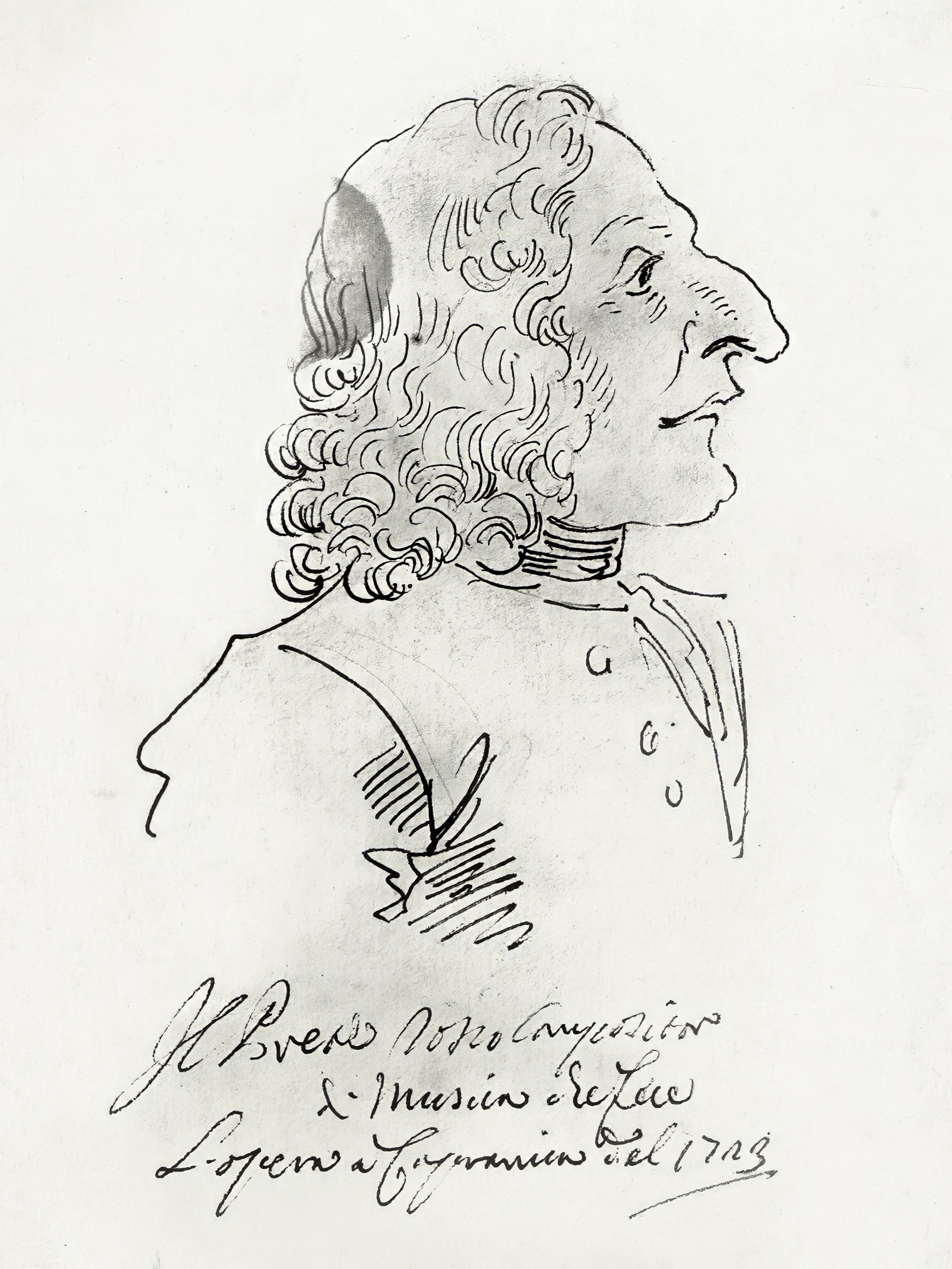 Caricature of Antonio Vivaldi